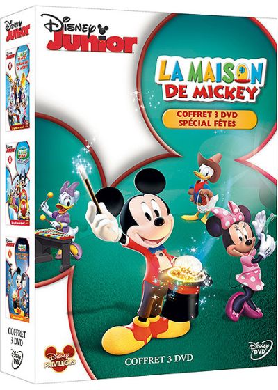 La Maison de Mickey - Coffret 3 DVD spécial fêtes - La fanfare de Mickey + Le train express + Indices, surprises et friandises (Pack) - DVD