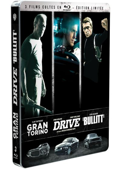 3 films cultes - Coffret - Gran Torino + Drive + Bullitt