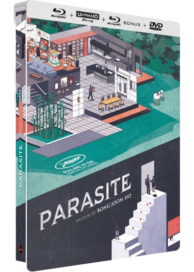 Parasite (Édition Collector boîtier SteelBook - 4K Ultra HD + Blu-ray + Blu-ray bonus + DVD) - 4K UHD