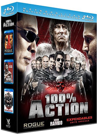 100% Action : Expendables - Unité spéciale + John Rambo + Rogue - L'ultime affrontement