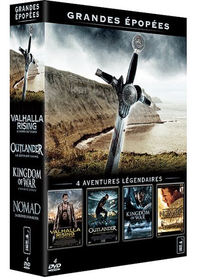Grandes épopées - Coffret - Valhalla rising + Outlander + Kingdom of War + Nomad - DVD