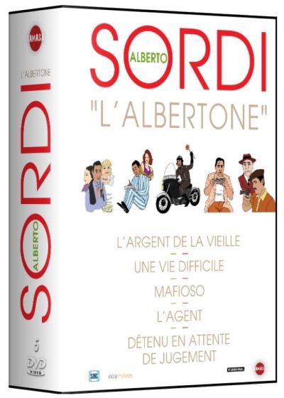 Alberto Sordi : L'argent de la vieille + Une vie difficile + Mafioso + L'agent + Détenu en attente de jugement (Pack) - DVD
