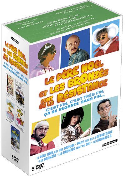 Le Père Noël et les Bronzés font de la résistance - Coffret : Le Père Noël est une ordure + Papy fait de la résistance + Les Bronzés + Les Bronzés font du ski + Les Bronzés 3 - DVD