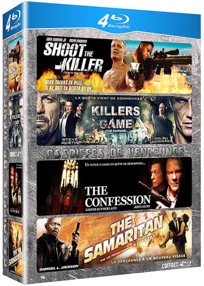 Coffret Assoiffés de vengeance : Shoot the Killer + Killers Game + The Confession + The Samaritan (Pack) - Blu-ray