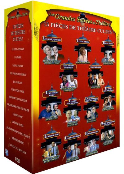Les Grandes soirées du théâtre - Coffret 13 DVD - DVD