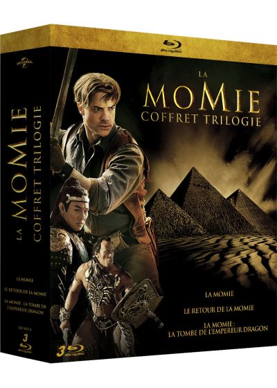 La Momie - Coffret trilogie : La Momie + Le Retour de la momie + La Momie - La tombe de l'Empereur Dragon - Blu-ray