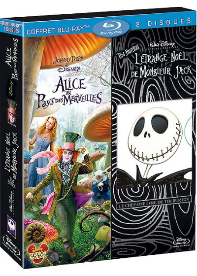 Alice au pays des merveilles + L'étrange Noël de Mr. Jack (Pack) - Blu-ray