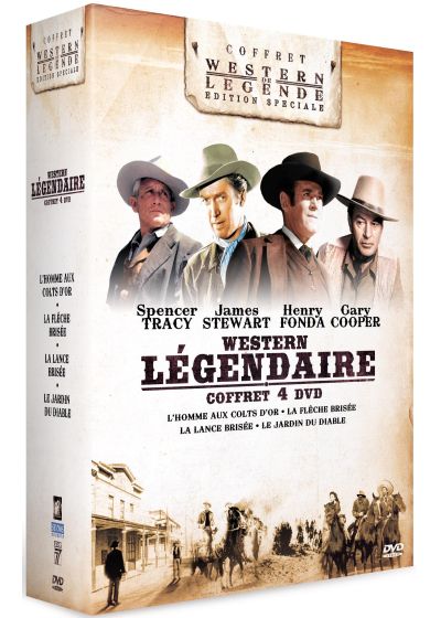 4 Westerns légendaires : L'homme aux Colts d'or + La flèche brisée + La lance brisée + Le jardin du diable (Pack) - DVD