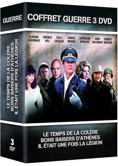 Coffret Guerre 3 films : Le Temps de la colère + Bons baisers d'Athènes + Il était une fois la Légion (Pack) - DVD