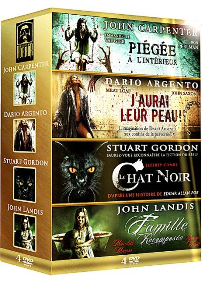 Les Maîtres de l'horreur : Piégée à l'intérieur + J'aurai leur peau ! + Le Chat noir + Famille recomposée (Pack) - DVD