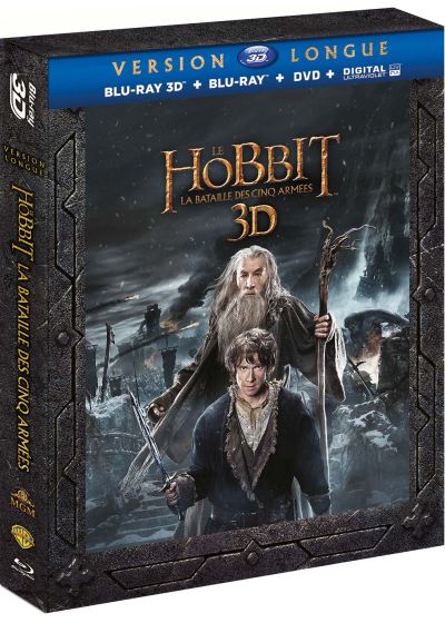 Le Hobbit : La bataille des Cinq Armées (Version longue - Blu-ray 3D + Blu-ray + DVD + Copie digitale) - Blu-ray 3D