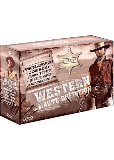 Le Western en haute définition - L'homme des hautes plaines + Joe Kidd + Sierra torride + Une Bible et un fusil + La caravane de feu (Pack) - Blu-ray