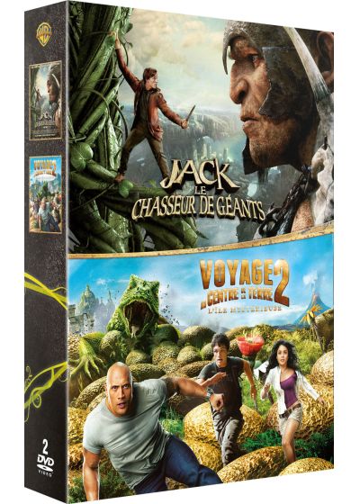 Jack et le chasseur de géants 3D + Voyage au centre de la Terre 2, l'île mystérieuse 3D (Pack) - DVD