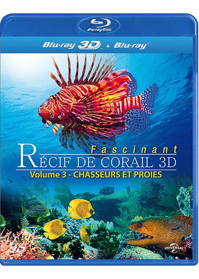 Fascinant récif de corail 3D - Volume 3 - Chasseurs et proies (Blu-ray 3D) - Blu-ray 3D
