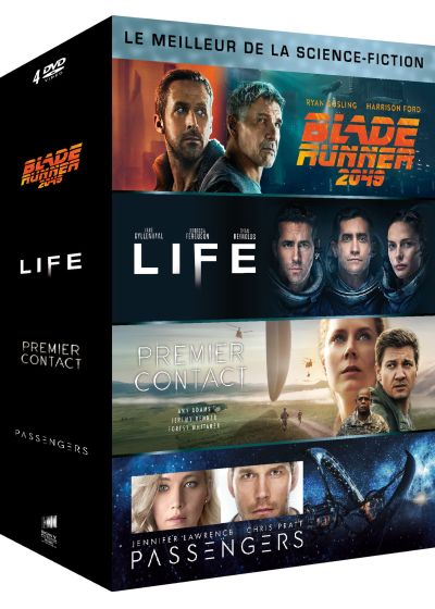 Meilleur de la science-fiction - Coffret : Blade Runner 2049 + Life : origine inconnue + Premier contact + Passengers (Pack) - DVD