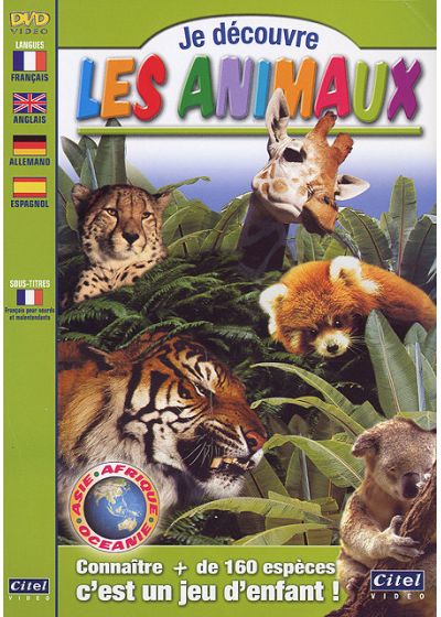 Je découvre les animaux - Afrique / Asie / Océanie - DVD