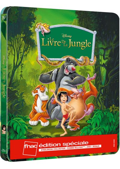 Le Livre de la jungle (Édition limitée exclusive FNAC - Boîtier SteelBook - Blu-ray + DVD) - Blu-ray