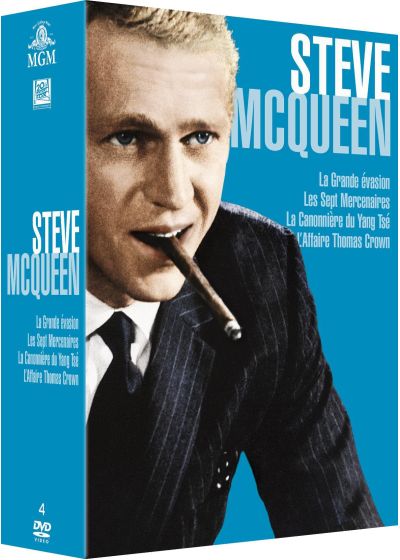 Collection Steve McQueen (I) - 4 films : La grande évasion + Les Sept mercenaires + L'affaire Thomas Crown + La canonnière du Yang-Tsé (Pack) - DVD