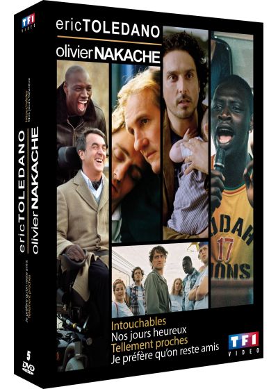 Éric Toledano / Olivier Nakache - Coffret : Intouchables + Nos jours heureux + Tellement proches + Je préfère qu'on reste amis (Pack) - DVD