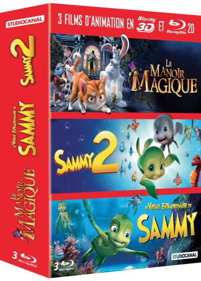 3 films d'animation en Blu-ray 3D et 2D : Le manoir magique + Sammy 2 + Le voyage extraordinaire de Sammy (Blu-ray 3D) - Blu-ray 3D