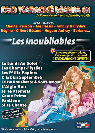 DVD Karaoké Mania 01 : Les inoubliables - DVD
