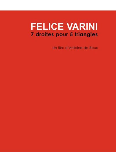 Felice Varini, 7 droites pour 5 triangles - DVD