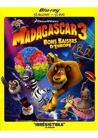 Madagascar 3 : Bons baisers d'Europe (Combo Blu-ray + DVD) - Blu-ray