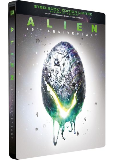 Alien (4K Ultra HD + Blu-ray - Édition Limitée SteelBook 40ème Anniversaire) - 4K UHD