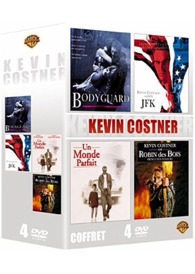 Kevin Costner - Coffret - Bodyguard + JFK + Un monde parfait + Robin des Bois, prince des voleurs