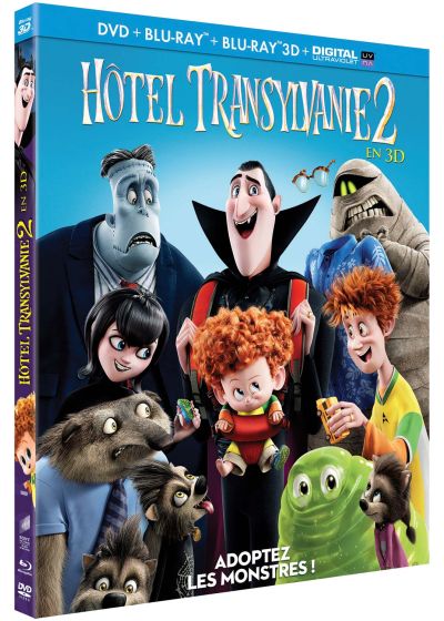 Hôtel Transylvanie 2 (Combo Blu-ray 3D + Blu-ray + DVD) - Blu-ray 3D