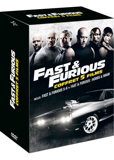 DVDFr - Fast & Furious - Coffret 5 films : Fast & Furious 5-8 + Fast &  Furious : Hobbs & Shaw (Pack) - Blu-ray