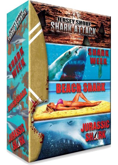 Requins : Jersey Shore Shark Attack + Shark Week + Beach Shark + Jurassic Shark (Pack) - DVD