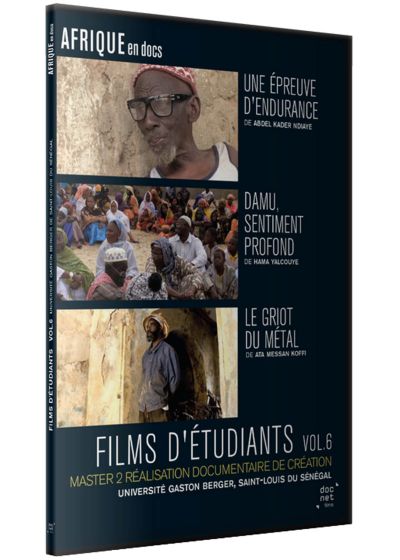 Films d'étudiants : Une épreuve d'endurance + Damu : Sentiment profond + Le griot du métal - Vol. 6 - DVD