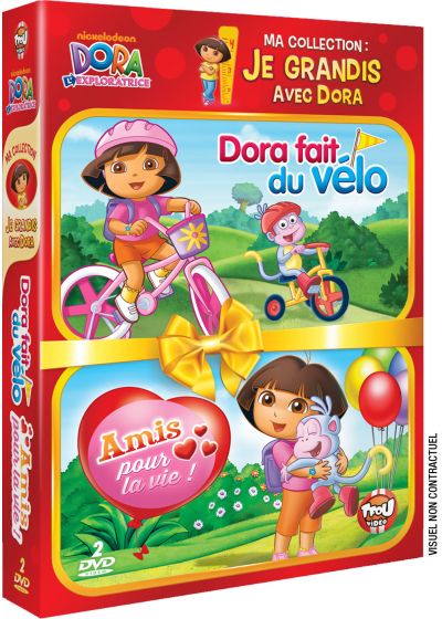 Dora l'exploratrice - Ma collection : Je grandis avec Dora - Dora fait du vélo + Amis pour la vie (Pack) - DVD