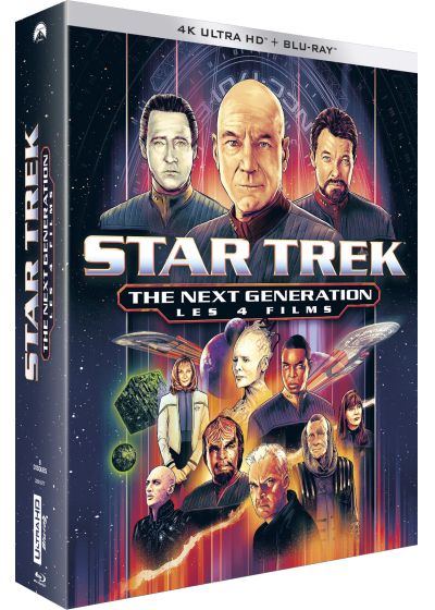 Star Trek : The Next Generation - Les 4 films : Générations + Premier Contact + Insurrection + Nemesis (4K Ultra HD + Blu-ray - Édition limitée) - 4K UHD