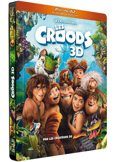 Les Croods (Combo Blu-ray 3D + Blu-ray + DVD - Édition boîtier SteelBook) - Blu-ray 3D