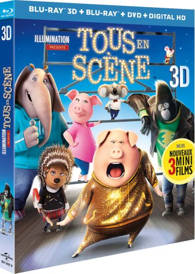 Tous en scène (Combo Blu-ray 3D + Blu-ray + DVD + Copie digitale) - Blu-ray 3D