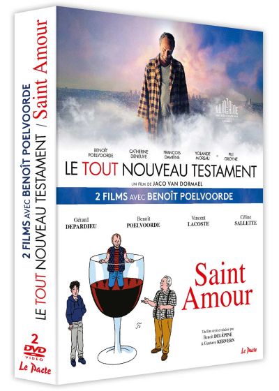 2 films avec Benoît Poelvoorde : Le tout nouveau Testament + Saint Amour (Pack) - DVD