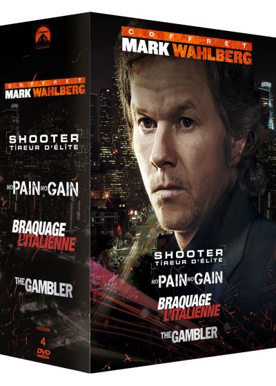 Coffret Mark Wahlberg : No Pain No Gain + The Gambler + Shooter + Braquage à l'italienne (Pack) - DVD