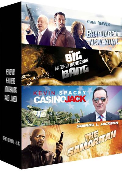 Hollywood : Braquage à New York + The Big Bang + Ca$ino Jack + The Samaritan (Pack) - DVD