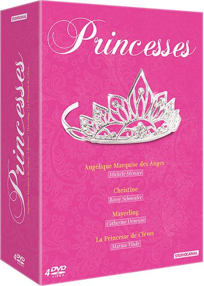 Princesses - Coffret : Angélique marquise des anges + Christine + Mayerling + La princesse de Clèves (Pack) - DVD