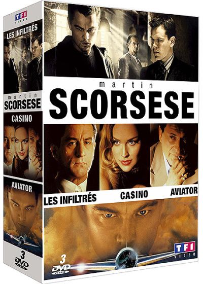 Martin Scorsese - Coffret - Les inflitrés + Aviator + Casino - DVD