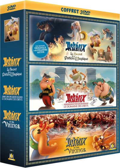 Astérix - Le Secret de la Potion Magique + Le Domaine des Dieux + Astérix et les Vikings (Pack) - DVD