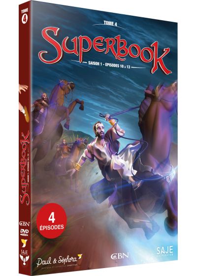 Superbook Tome 4 : Saison 1, épisodes 10 à 13 - DVD