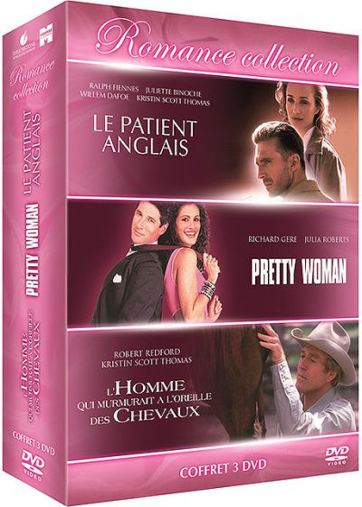 Romance Collection - Coffret : Le patient anglais + Pretty Woman + L'homme qui murmurait à l'oreille des chevaux (Pack) - DVD