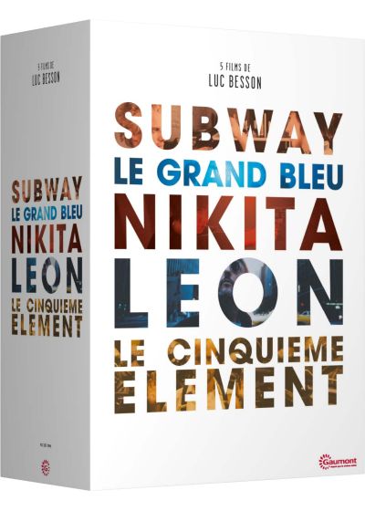 5 films de Luc Besson : Subway + Le grand bleu + Nikita + Léon + Le cinquième élément - DVD