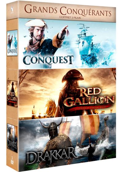 Grands conquérants : Conquest + Red Gallion - La légende du Corsaire Rouge + Drakkar (Pack) - DVD