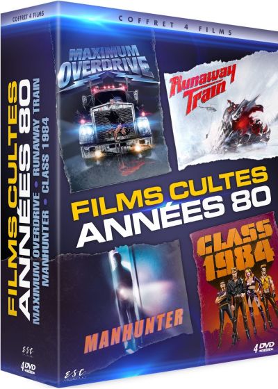 Films Cultes années 80 : Maximum Overdrive + Runaway Train + Manhunter - Le Sixième sens + Class 1984 (Pack) - DVD