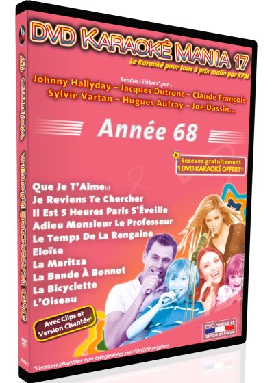 DVD Karaoké Mania 17 : Année 68 - DVD