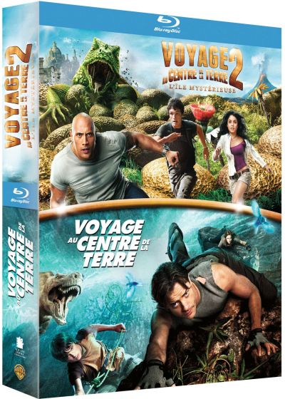 Voyage au centre de la Terre + Voyage au centre de la Terre 2 : l'île mystérieuse - Blu-ray